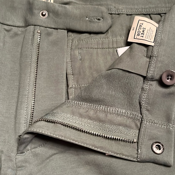 Swet Tailor Men’s The Everyday Chino Short in Olive Green Size 36 NWT - Picture 8 of 9